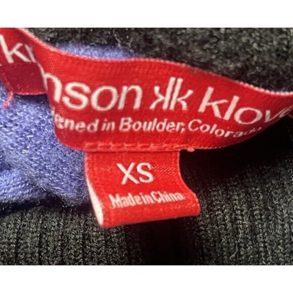 Krimson Klover Sweater Womens XS Merino Wool 1/4 Zip Telluride Top Purple Ski - Picture 5 of 9
